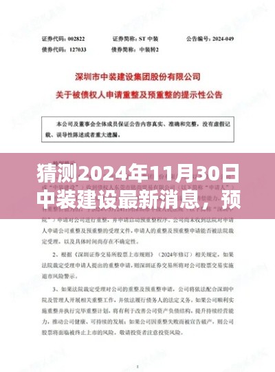 独家预测,揭秘中装建设未来动向,最新消息速递于2024年11月30日