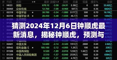 揭秘钟顺虎,预测与期待中的未来轨迹猜想 —— 2024年最新消息解读