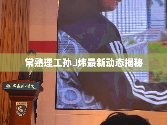 常熟理工孙祎炜最新动态揭秘