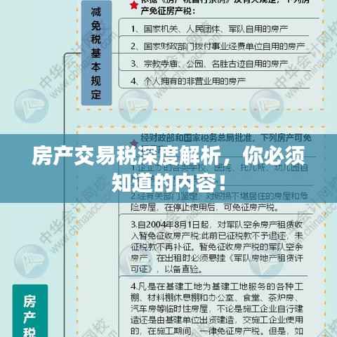 房产交易税深度解析，你必须知道的内容！