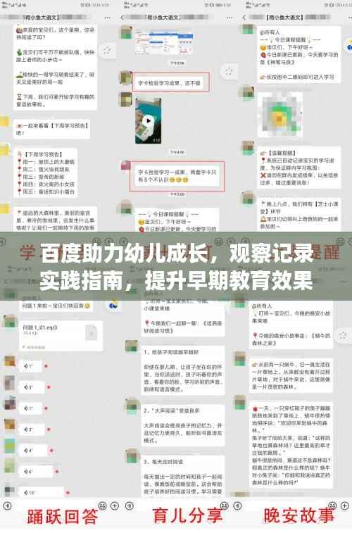 百度助力幼儿成长,观察记录实践指南,提升早期教育效果!