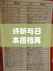 许昕与日本搭档再创佳绩,最新合作动态揭秘