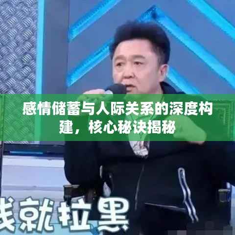 感情储蓄与人际关系的深度构建,核心秘诀揭秘