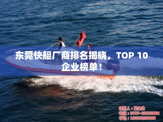 东莞快艇厂商排名揭晓,TOP 10企业榜单!