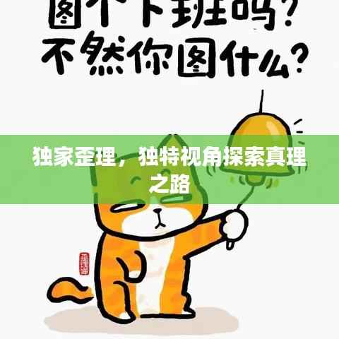 独家歪理，独特视角探索真理之路