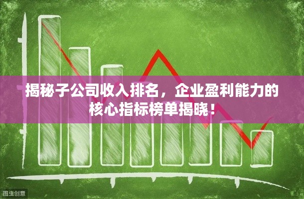 揭秘子公司收入排名,企业盈利能力的核心指标榜单揭晓!